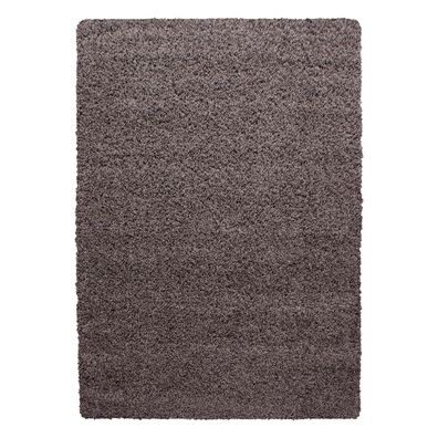 Hochflor Teppich LIFE Taupe