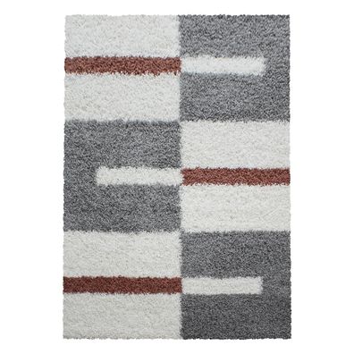 Hochflor Teppich GALA Terrakotta