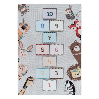 Kinder Teppich PLAY Grau