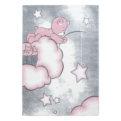 Kinder Teppich KIDS Pink