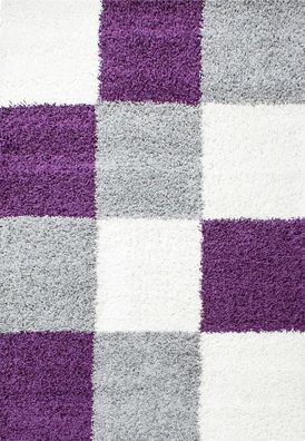 Hochflor Teppich LIFE Violett