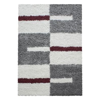 Hochflor Teppich GALA Rot