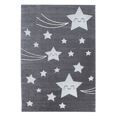 Kinder Teppich KIDS Grau