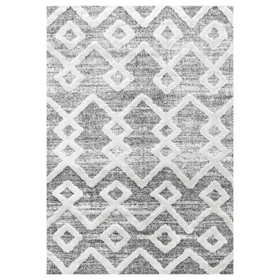 Hochflor Teppich PISA Grau