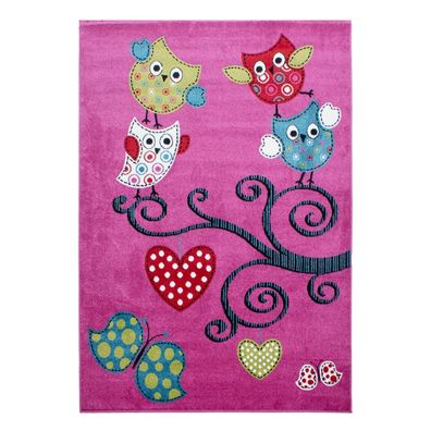 Kinder Teppich KIDS Violett