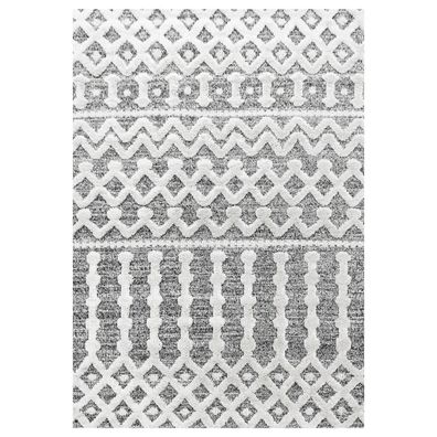 Hochflor Teppich PISA Grau
