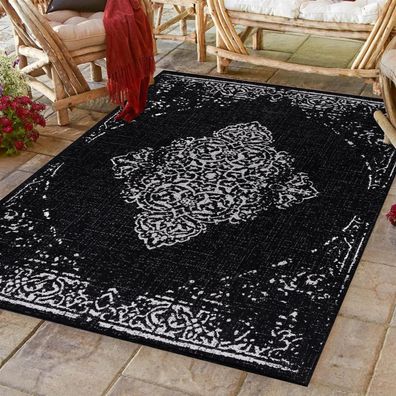 Outdoor Teppich SUNNY Schwarz