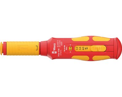 Wera 7516 VDE Kraftform Safe-Torque Speed Drehmomentschraubendreher 2,4-4,0 Nm