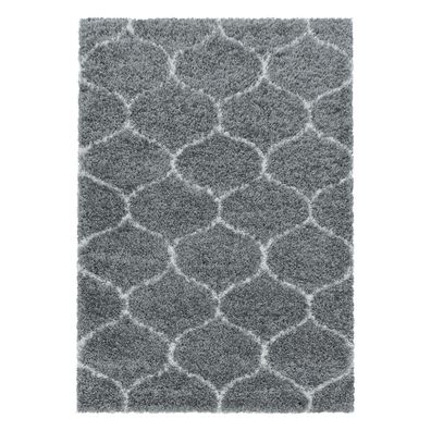 Hochflor Teppich SALSA Grau