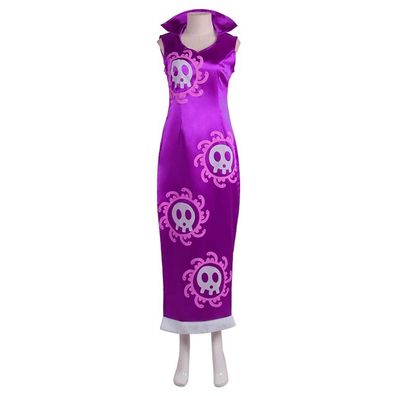Cosplay One Piece Boa Hancock Kleid Cheongsam Halloween Fancy Kleid Kostume