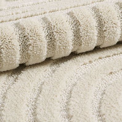 Hochflor Teppich ART Creme