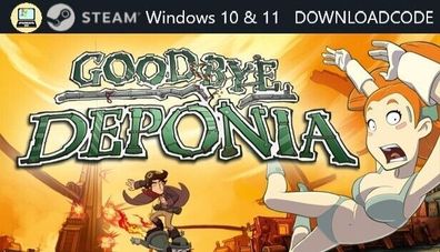 NEU PC Computer Spiel Goodbye Deponia für Windows 10 11 STEAM Download Code Key