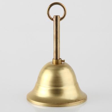 Lampen Baldachin – Metall Messing roh, Tulpenform Ø 90 mm × H 61 mm, mit Leuchtena