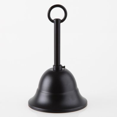 Lampen Baldachin – Metall schwarz, Tulpenform Ø 90 mm × H 61 mm, mit Leuchtenaufhä