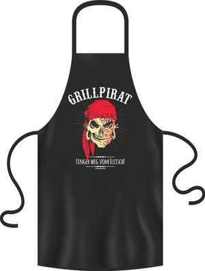 Grillschürze, Kochschürze, Küchenschürze, Grillpirat, Rahmenlos® 2985