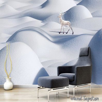 Vlies Fototapete Wandtapete Wandbilder Schneeelch Nordic Moderne Einfache 2848