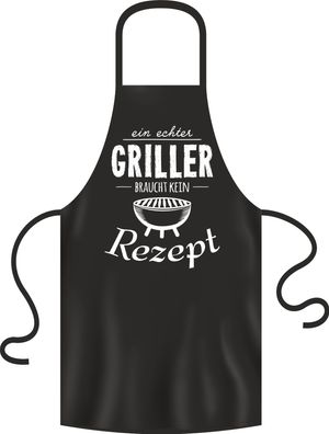 Grillschürze, Kochschürze, Küchenschürze, echter Griller, Rahmenlos® 2986