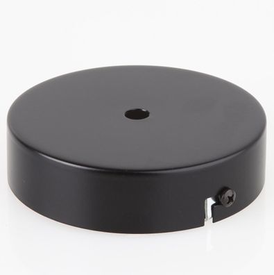 Lampen Metall Baldachin 110x28mm schwarz für 1 Lampenpendel ohne Zugentlaster
