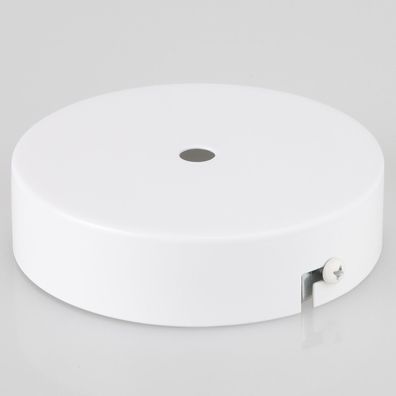 Lampen Metall Baldachin 110x28mm weiß für 1 Lampenpendel ohne Zugentlaster