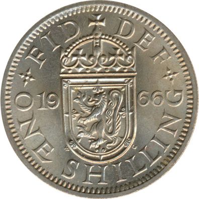 Großbritannien Shilling 1966 Elizabeth II - Schottisches Wappen*