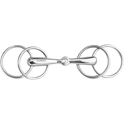 Sprenger Wassertrense mit 4 Ringen 20 mm einfach gebrochen Edelstahl rostfrei