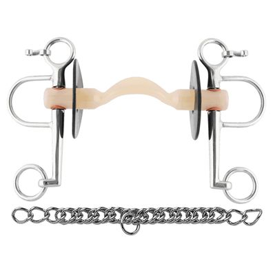 Sprenger Nathe Pelham 20 mm mit weicher Stange Zungenfreiheit und langen Anzügen
