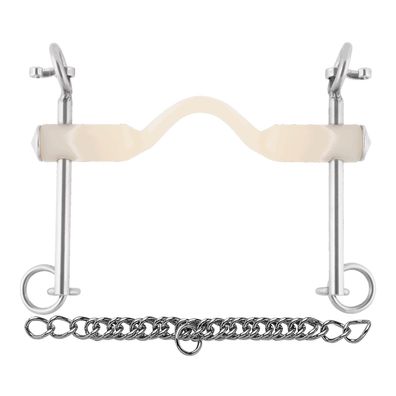 Sprenger Nathe Kandare 20 mm mit Zungenfreiheit und langen Anzügen Thermoplast