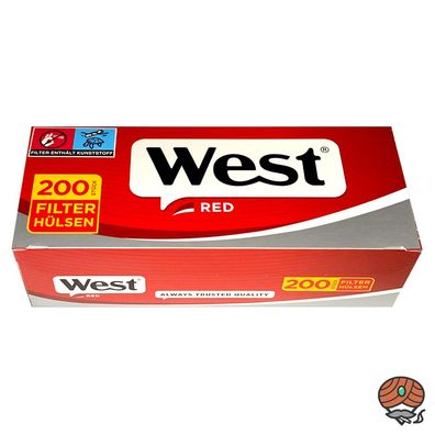 West Red / Rot Filterhülsen 200 Stück