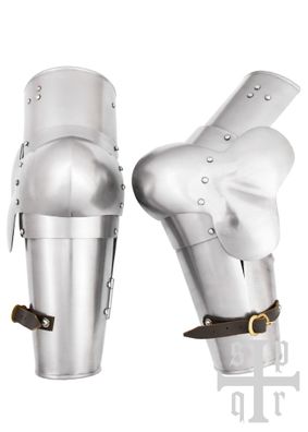 Mittelalterliches Armzeug mit Ellbogenkacheln, 14. Jh., 1,6 mm Stahl