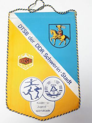 DDR Wimpel DTSB der DDR Schwerin Stadt - Olympia ruft