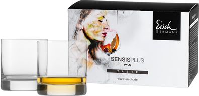 Eisch Vorteilset 2 Stück 2 Whiskygläser 500/14 im 4 farbigen Geschenkkarton SUPERI