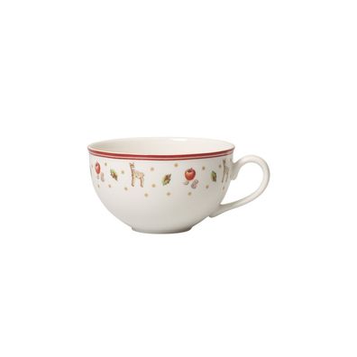 Villeroy & Boch 2x Toy's Delight Milchkaffee-Obertasse rot, weiß