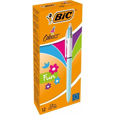 Kugelschreiber-Set Bic Fun 12 Stücke Bunt