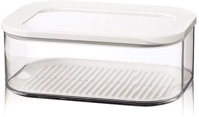 Mepal 6 Stück kühlschrankdose modula käse 2000 ml - weiß 106934030600