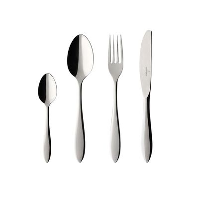 Villeroy & Boch Arthur Tafelbesteck 24tlg. Edelstahl silber/platin 1263739037