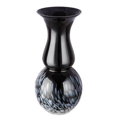 Gilde Vase, "Rémy", Glas, schwarz, VE 1, H. 43 cm, D. 20.5 cm 52907 4063387529072