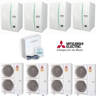 Zubadan Inverter mit Hydromodul Kaskade Set mit 92 kw - Z 4.23 Heizen