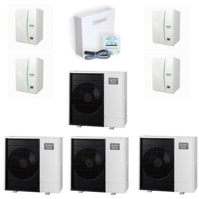 Zubadan Inverter mit Hydromodul Kaskade Set mit 56 kw - SZ 4.140 Heizen