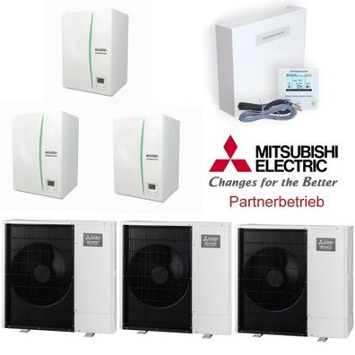 Zubadan Inverter mit Hydromodul Kaskade Set mit 30 kw - SZ 3.100 Heizen