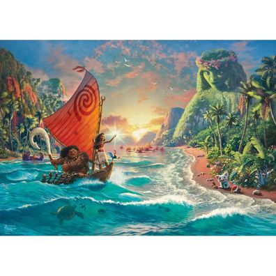 Schmidt Spiele Puzzle 1000 Teile Kinkade Disney Vaiana Mona