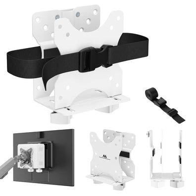 Halterung MC-115 W Maclean Mini-PC-Halter Mini-Computerhalter VESA-Klemme