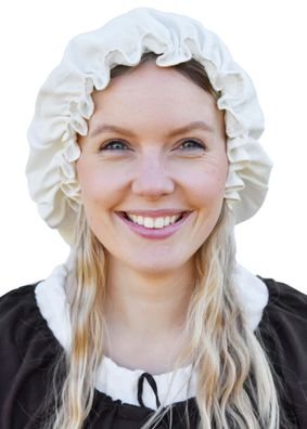 Mittelalterhaube für Damen, natur