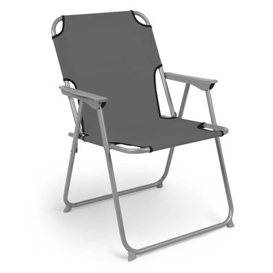Piccolo Klappstuhl - grau - Campingstuhl Angelstuhl Faltstuhl klappbar