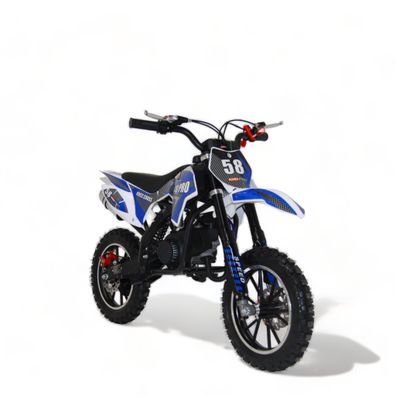 KXD 702 2T 49ccm Dirt Bike Kinder Crossmotor Bike Enduro Bike Blau