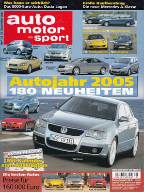 auto motor und sport 25 / 2004 - Mercedes, Porsche, Audi, BMW, Citroen