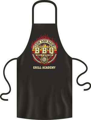 Grillschürze, Kochschürze, Küchenschürze, BBQ Grill Academy, Rahmenlos® 2978