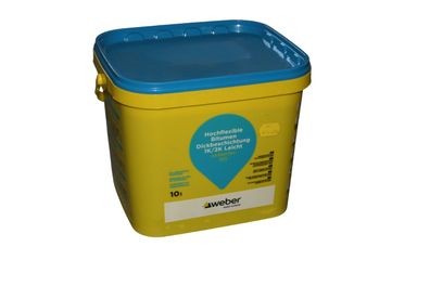 Bitumen-Dickbeschichtung weber. tec 915 1K - 10 Liter (8,27 € / l)