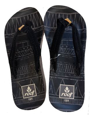 REEF Kids Flip Flop Little Ahi Lite black