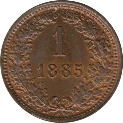 Österreich 1 Kreuzer 1885 Franz-Joseph I*