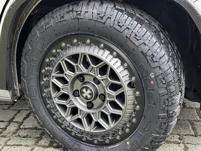 für Jumper Maxi Komplettradsatz Loder AT1 255/55 18 Zoll Fondmetal Felge titan